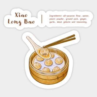 Taiwan Street Food 台灣小吃 - Xiao Long Bao Illustration 小籠包美食插畫 Sticker